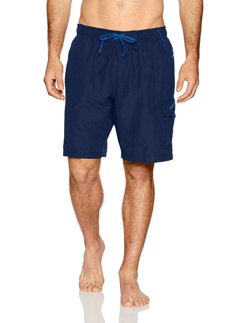 Speedo mens Swim Trunk Knee Length Marina ii volley 20 , Speedo Navy, Large US - Image 2