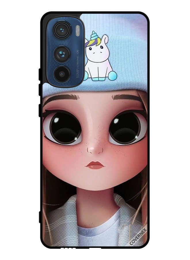 Covernex Protective Case Cover For Motorola Edge 30 Cute Unicorn Girl - Image 1