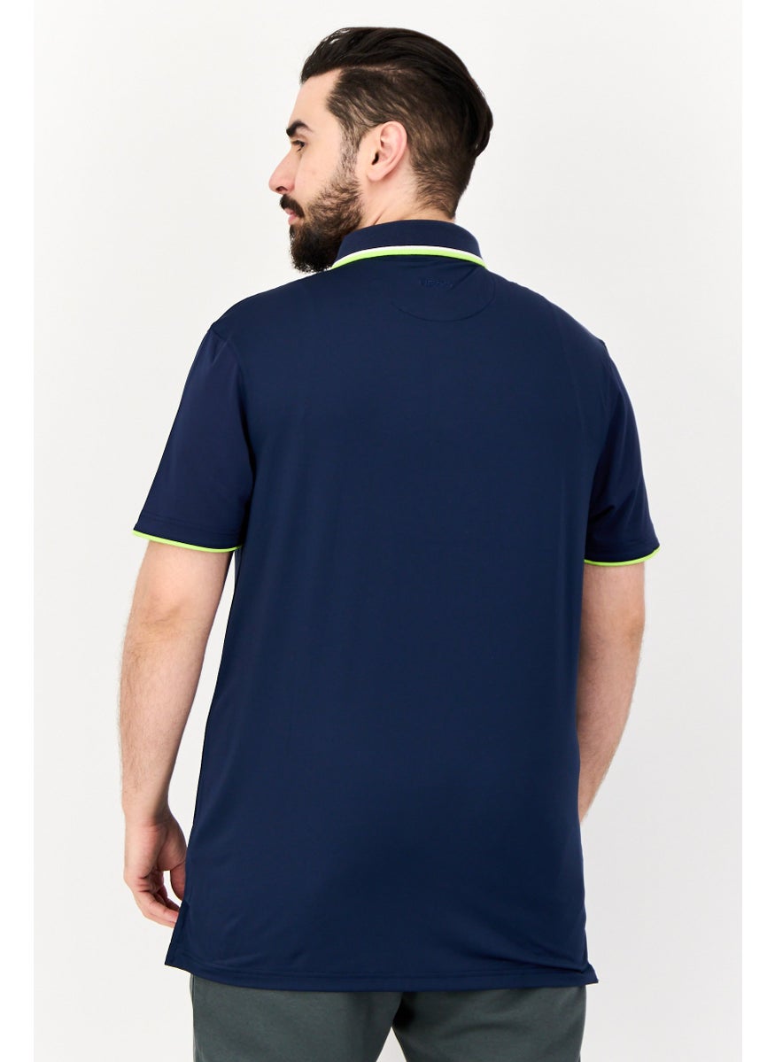 HEAD Men Sportswear Fit Short Sleeve Golf Polo Shirt, Deep Navy  - Image 4