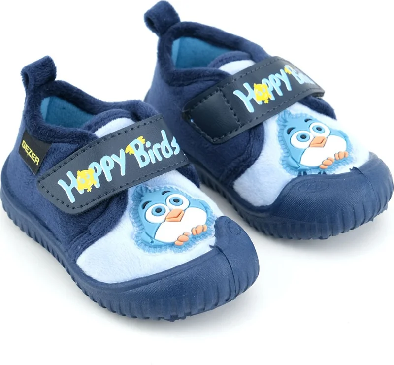 جيزر Gezer Winter Velcro Adjustable Comfortable Sole Happy Birds Baby Boys Slippers