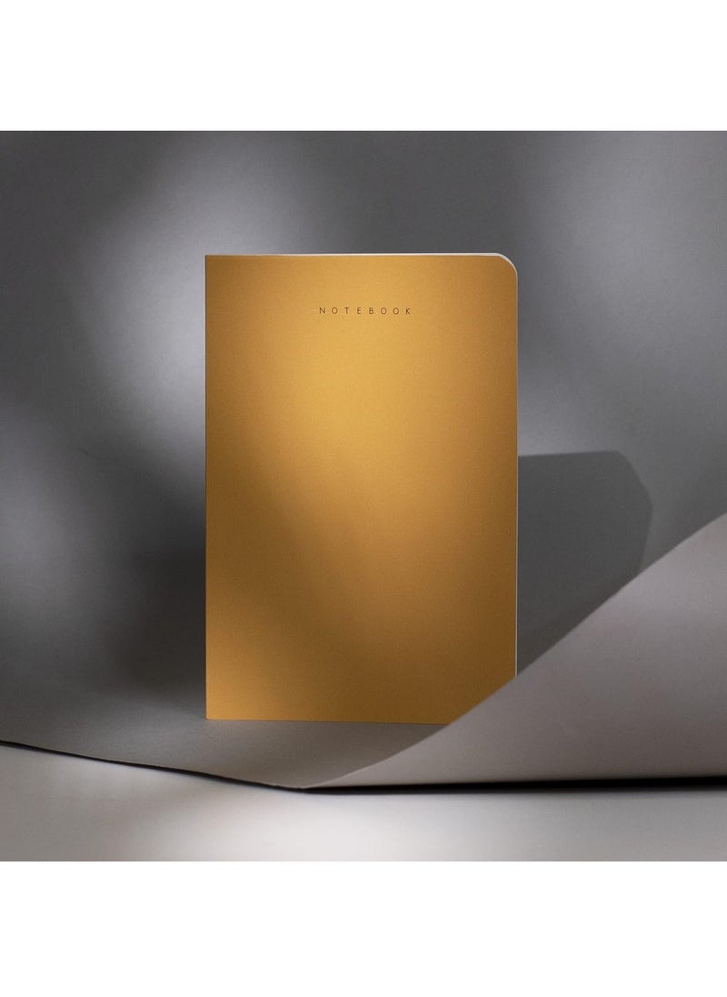 FACTOR NOTES A5 Size Minimalist Softbound Ruled Notebook 160 Pages 90gsm Thickness Orange Cover  - Image 4
