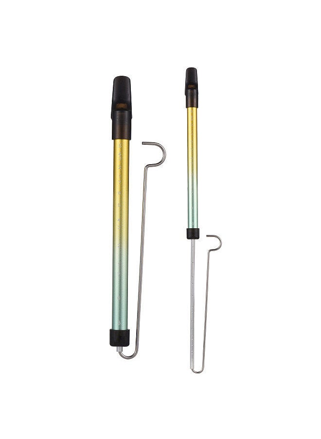 Generic - Metal Slide Whistle Scale Sliding Flute with Steel Sliding Rod Musical Instrument Toy for Children Kazoo Flute for Parent-Child Games Boys and Girls Party Favors School Prizes - Image 1