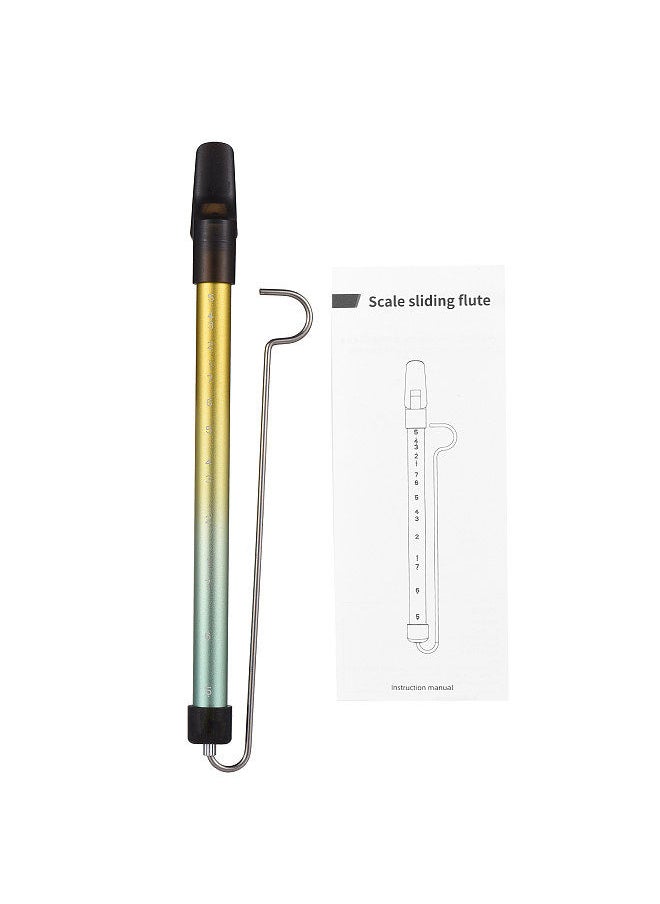 Generic - Metal Slide Whistle Scale Sliding Flute with Steel Sliding Rod Musical Instrument Toy for Children Kazoo Flute for Parent-Child Games Boys and Girls Party Favors School Prizes - Image 1
