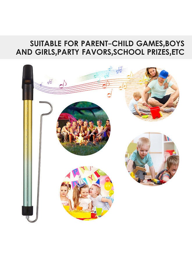Generic - Metal Slide Whistle Scale Sliding Flute with Steel Sliding Rod Musical Instrument Toy for Children Kazoo Flute for Parent-Child Games Boys and Girls Party Favors School Prizes - Image 1