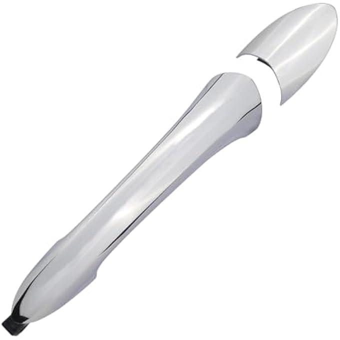 ريحني مقبض الباب الخارجي كروم الجهة الأمامية اليمنى للراكب بدون مفتاح ذكي متوافق مع 20112015 هيونداي سوناتا تحل محل 826513S010 826523S030 - Image 1