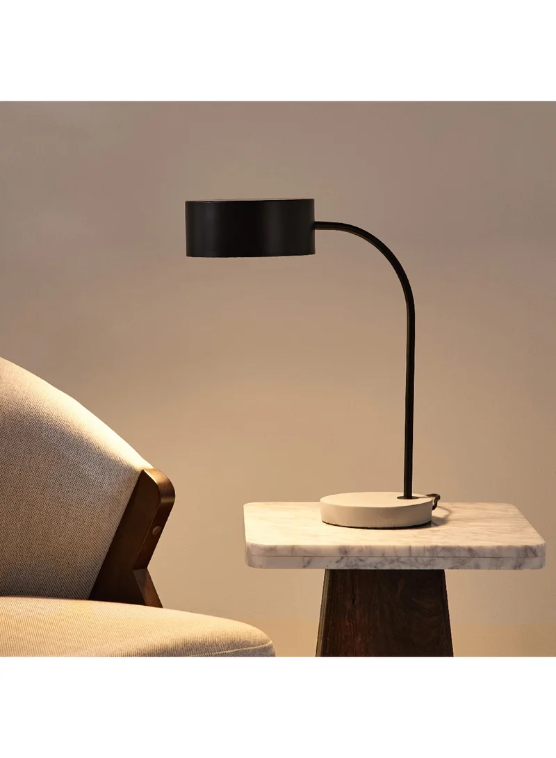 Home Box Tyler Metal Table Lamp and Cement Base 37 x 18 x 45.5 cm