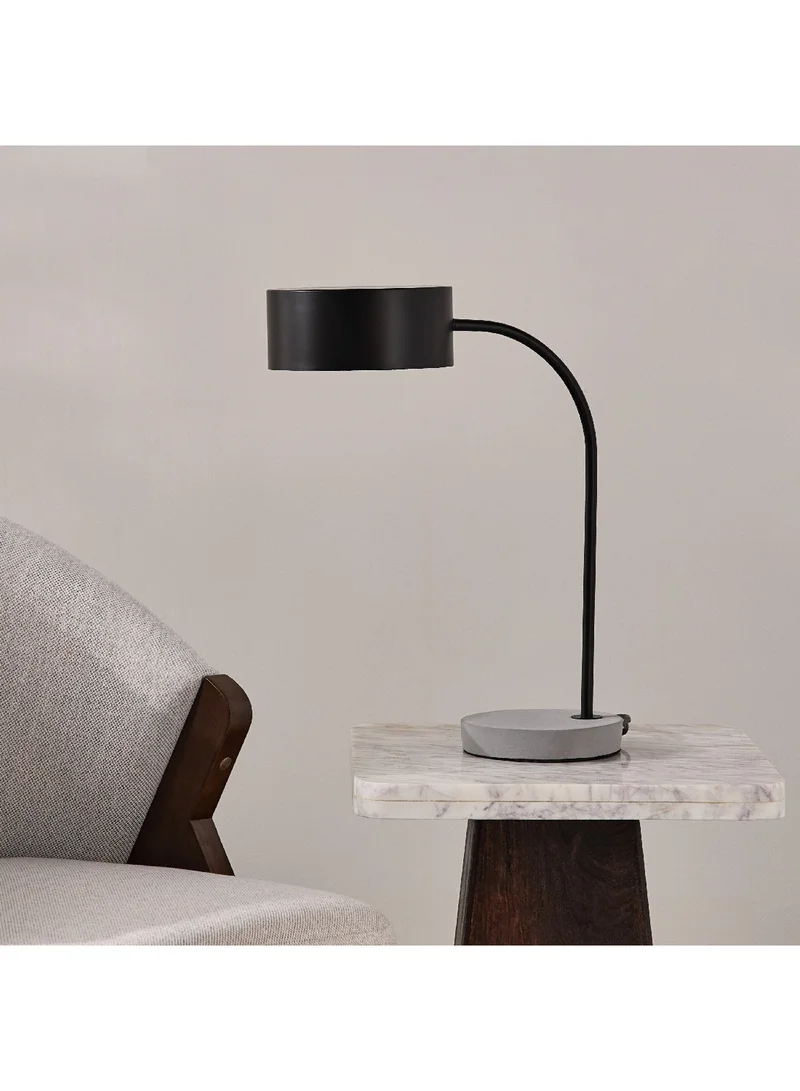 Home Box Tyler Metal Table Lamp and Cement Base 37 x 18 x 45.5 cm