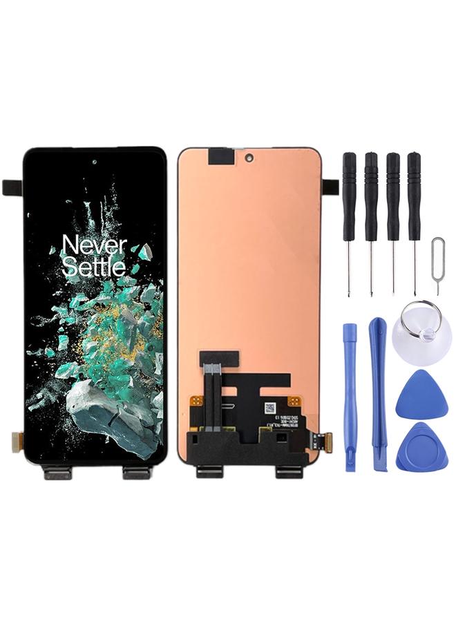 erorex Replacement Fluid AMOLED LCD Screen For OnePlus 10T CPH2415 CPH2413 CPH2417 with Digitizer Full Assembly Black - Image 1