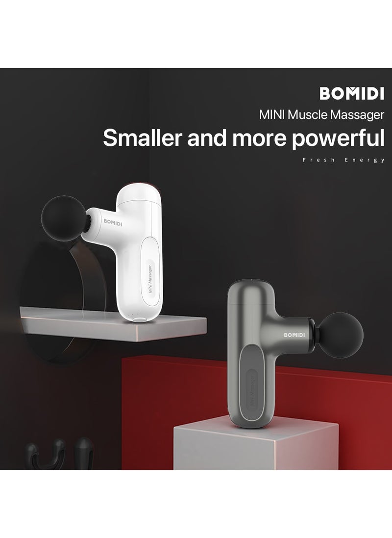 BOMIDI Portable Smart Massager With High Torque Motor & 4 Unique Attachments | 2500mAh Long Battery Life M1- Green  - Image 2