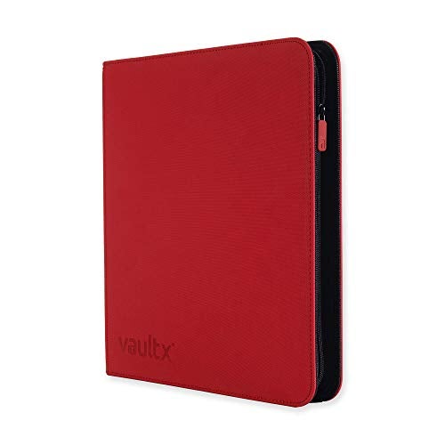 Vault X 12 XL Pocket Trading Card Zip Binder - 624 cards, Premium Exo-Tec Album Material, 26 Side-Loading Pages, Folder for Collectible Card Games, Sports, TCG (Red) - Image 5