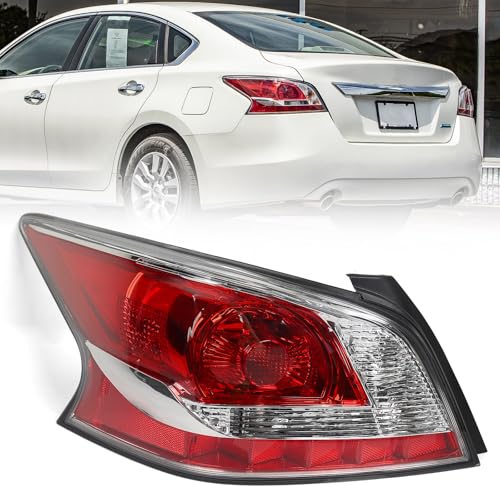 Huray Left Halogen Tail Light Fit for Nissan Altima 2013 2014 2015 LH Taillight Tail lamp Rear Brake Lamp Assembly Replacement Accessory Replacement for NI2800195 (Driver Side) - Image 1