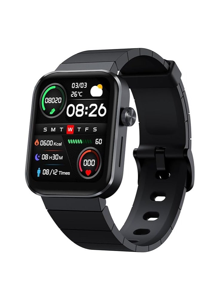 Mibro T1 Smart Watch Bluetooth Call Watch With 1.6-inch AMOLED HD Display Health Tracking & 20 Sport Modes 2 ATM Waterproof Bluetooth 5.0 - Black, Normal - Image 1