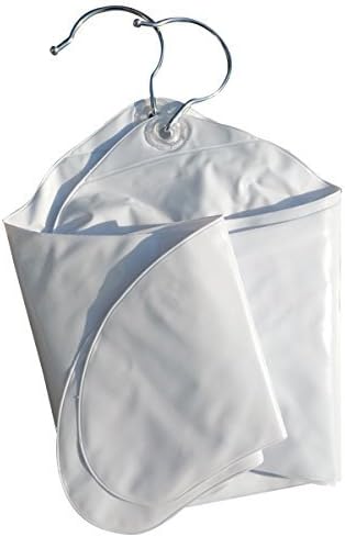 Coralpearl Inflatable Hanger Travel X 2 White Round Shoulder Portable Folding Clothes Drying Rack in Metal HookSpace Saving Coat Storage Set Non Slip Foldable for Home Car Camping Indoor Outdoor - Image 5