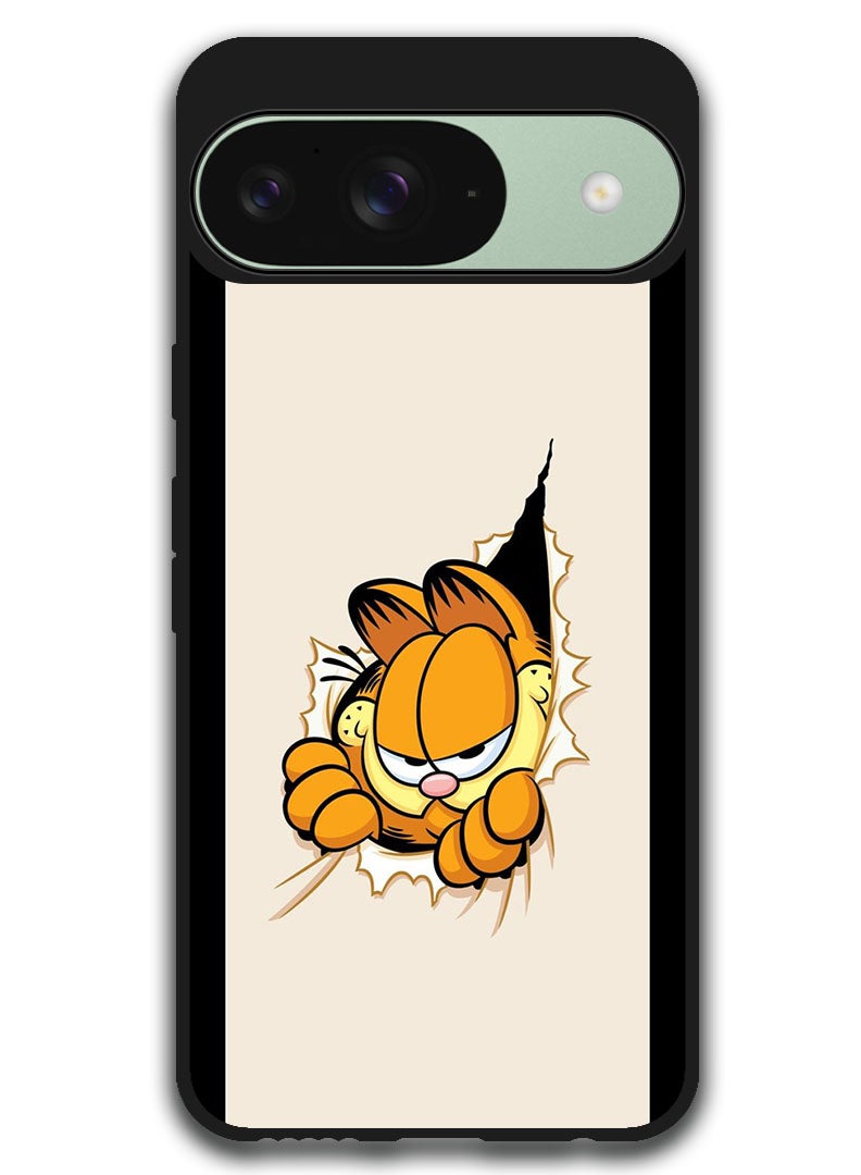 Theodor Protective Case Anti Scratch Shock Proof Bumper Cover For Google Pixel 9 Cat Peeping - Image 1