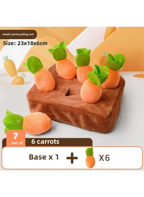 Radish-pulling Toy Babies Can Chew Early Education Babies Over 6 Months Old 0-1 Year Old 2 And A Half 3 Children 8-Color:Small Radish Pulling (including 6 Radishes)