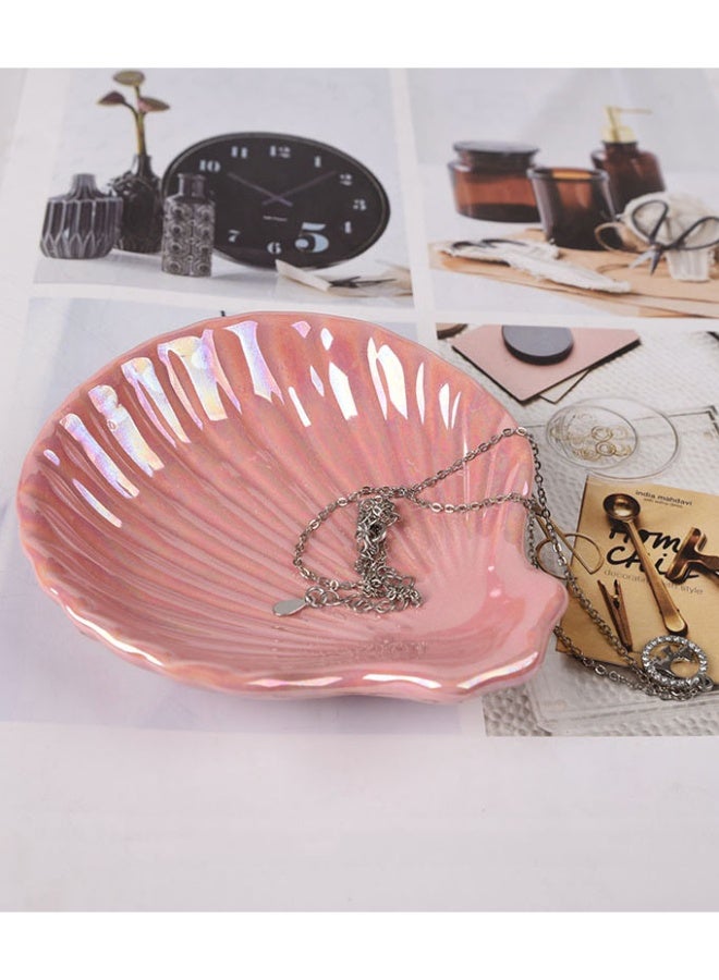 general Ceramic Jewellery Dish, Jewellery Plate, Shell Jewellery Tray, Room Decoration Aesthetic Earring Plate, Decorative Bowl Storage Tray Made of Ceramic - Image 2