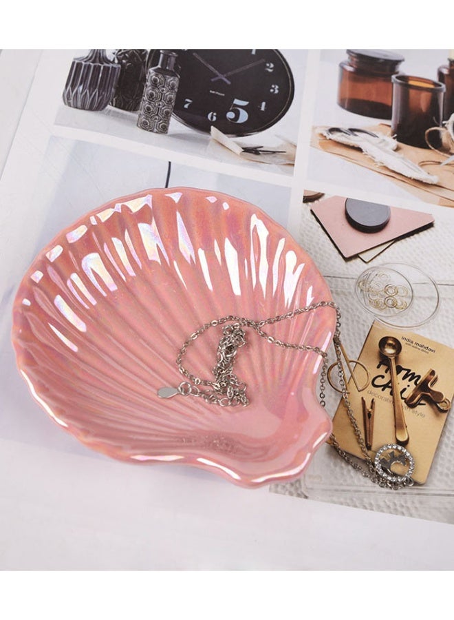 general Ceramic Jewellery Dish, Jewellery Plate, Shell Jewellery Tray, Room Decoration Aesthetic Earring Plate, Decorative Bowl Storage Tray Made of Ceramic - Image 3