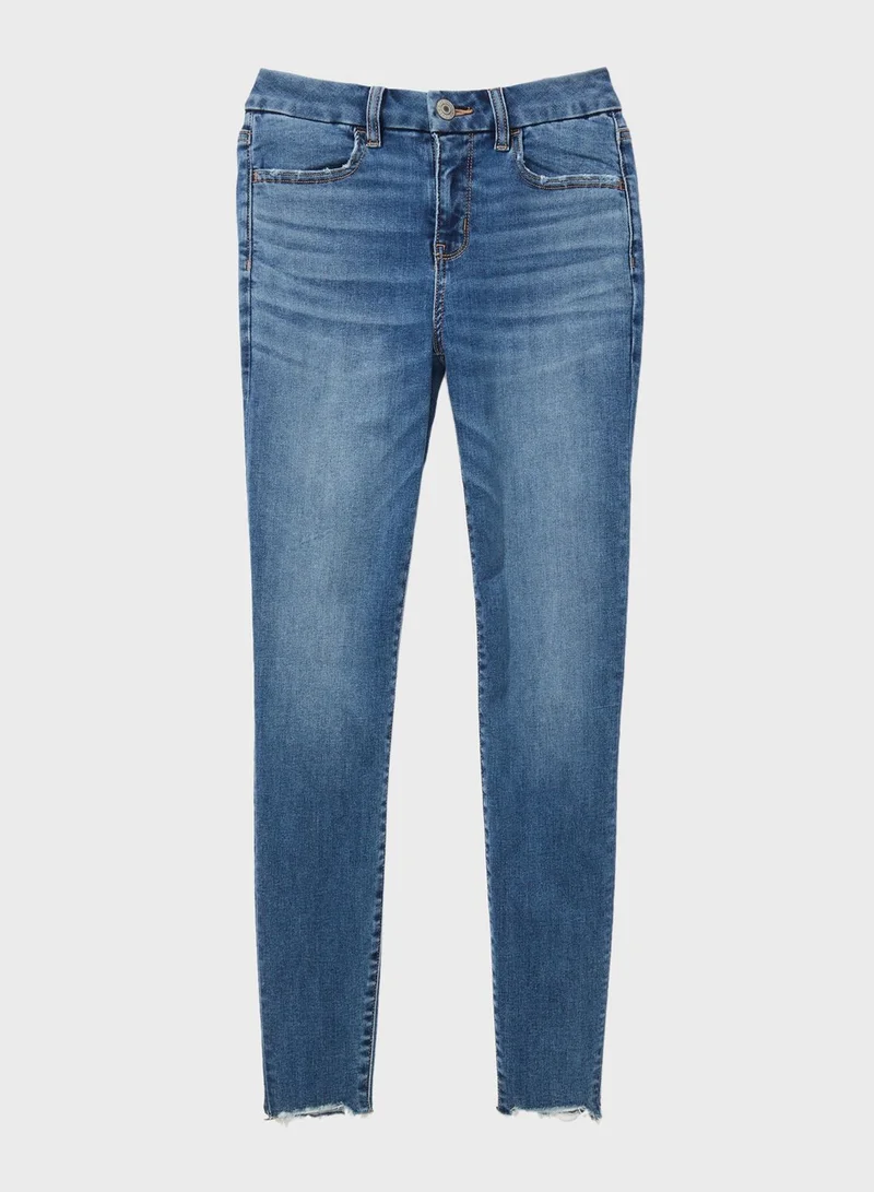 American Eagle  High Waist Ripped Jeans for Women | Best Price UAE