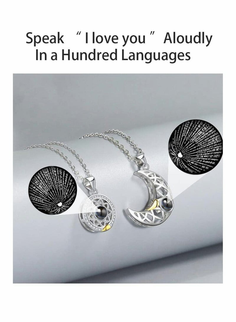 KASTWAVE Two Souls One Heart Pendant Necklaces for Couple, Wishing Stone Creative Magnet Couples Necklace - Image 4