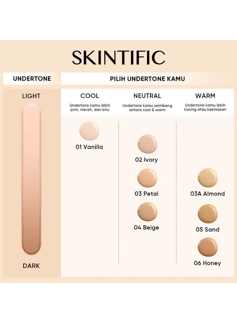 Skintific shade 04 beige refill cover all perfect cushion - Image 2