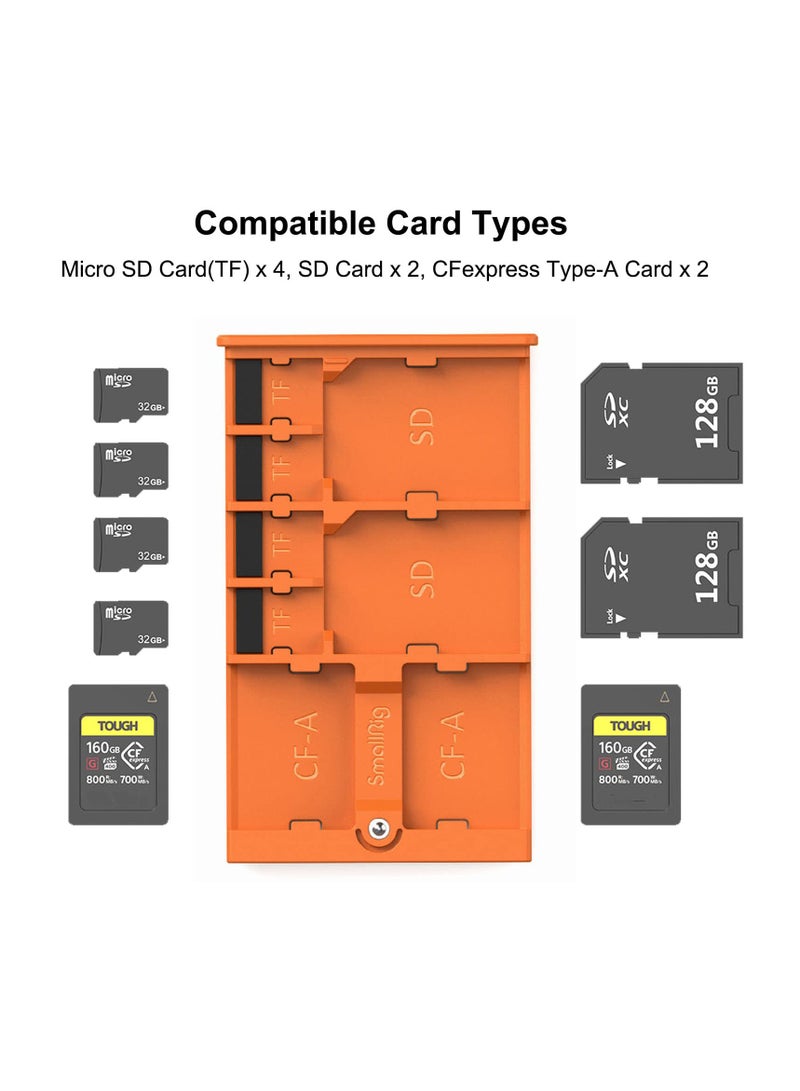 SD Card Storage Case, Memory Card Protective Holder with 8 Slots for 2 SD Cards, 2 CFexpress Type-A Cards and 4 TF Cards for Photography Enthusiasts, 4107 - Image 2