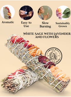 Awafi Mill Sage Smudge Stick with Cloves | Premium Handcrafted Cleansing Bundle  - Image 3