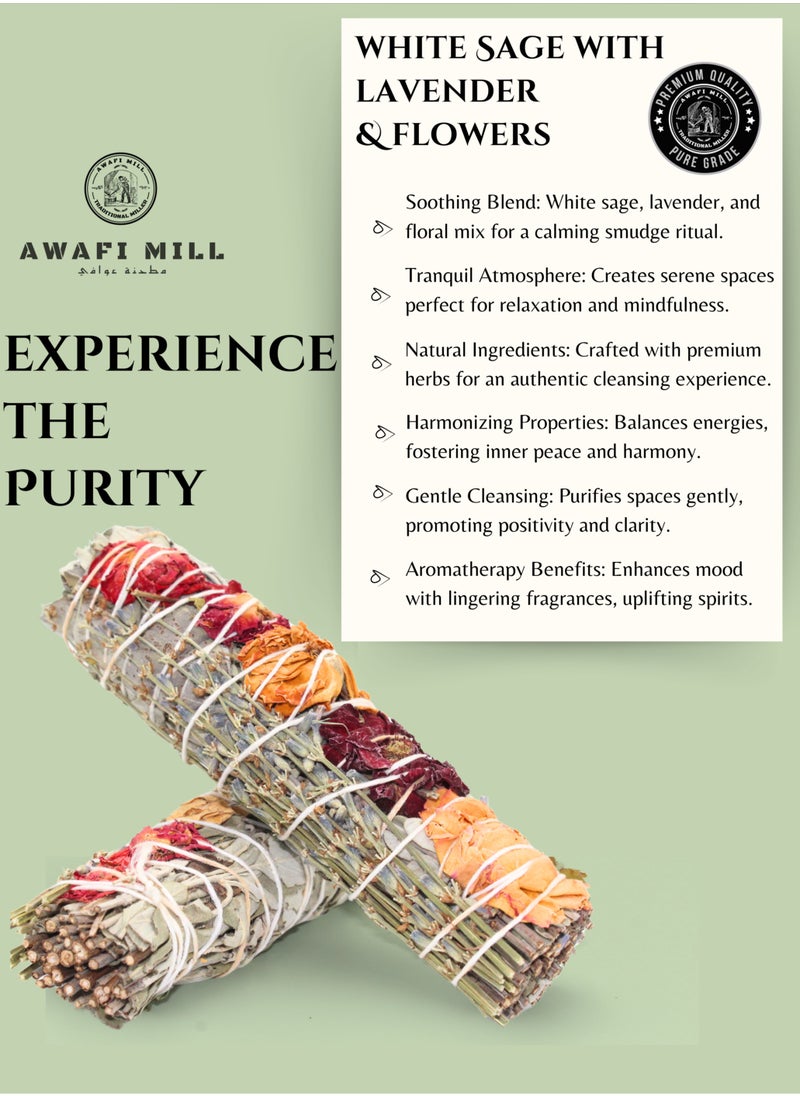 Awafi Mill - Sage Smudge Stick with Cloves | Premium Handcrafted Cleansing Bundle - Image 1