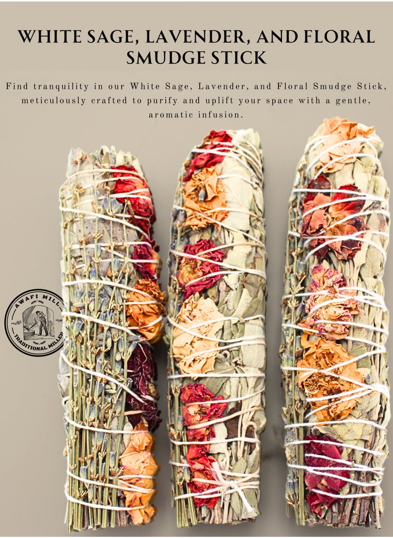 Awafi Mill - Sage Smudge Stick with Cloves | Premium Handcrafted Cleansing Bundle - Image 1