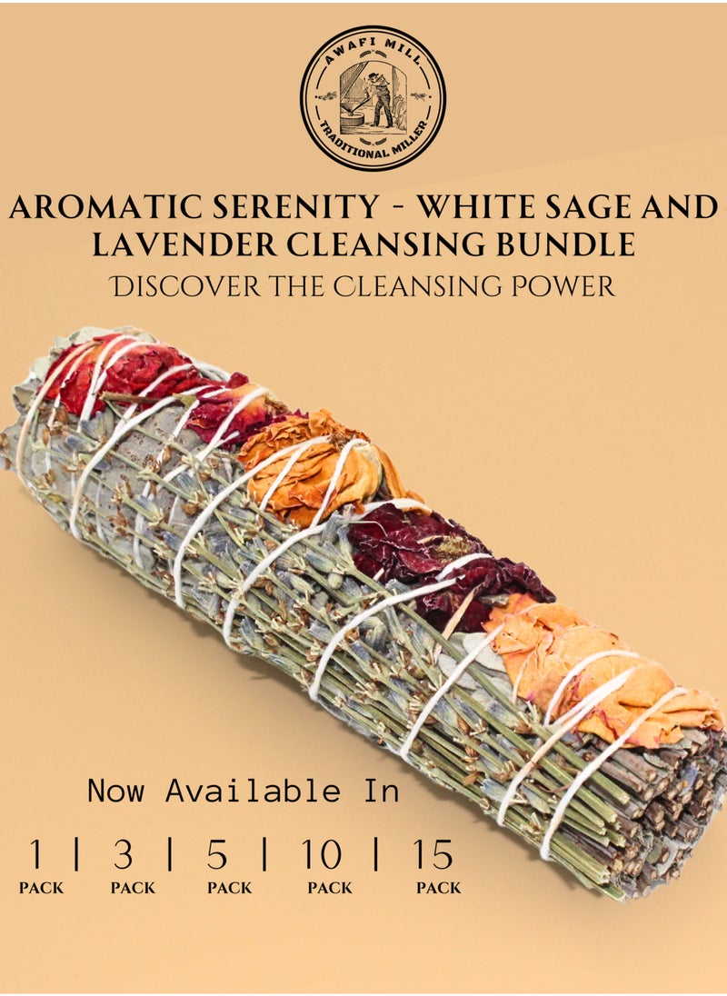 Awafi Mill - Sage Smudge Stick with Cloves | Premium Handcrafted Cleansing Bundle - Image 1
