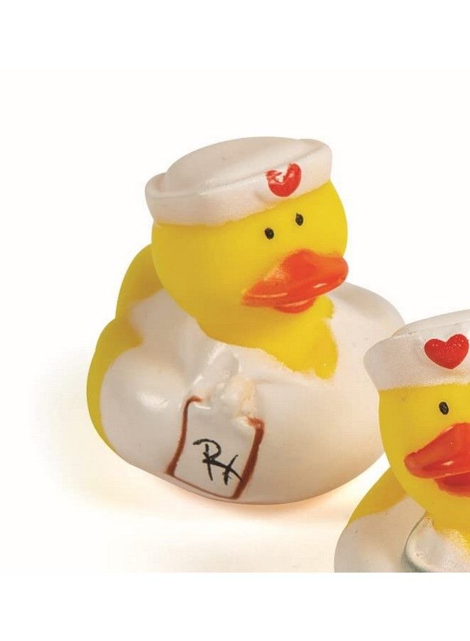 Fun Express 12 قطعة من بطات المطاط للممرضات 12 بطة ؛ هدايا أسبوع الممرضات ؛ تقدير الممرضات ؛ هدايا طلاب التمريض - Image 5