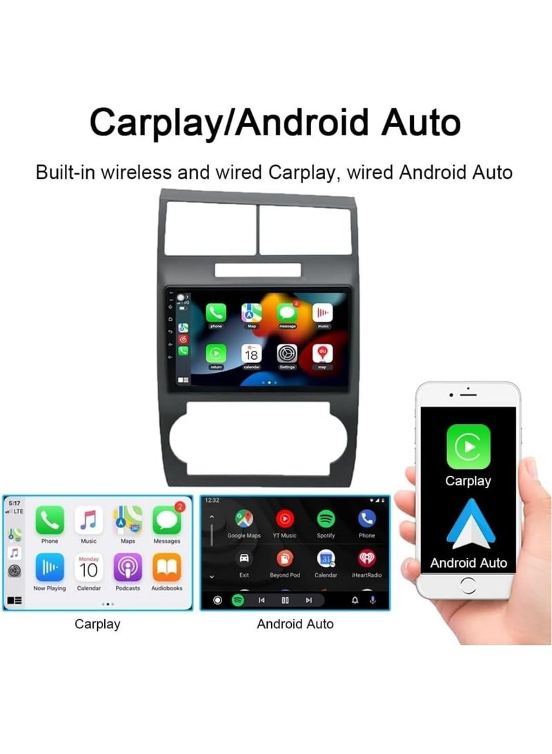 Vierex Android Car Stereo For Dodge Charger 2005-2007 With Apple Carplay Android Auto Wireless 2GB RAM 32GB ROM HD Camera Included USB WiFi Aux QLED Touch Screen - Image 3