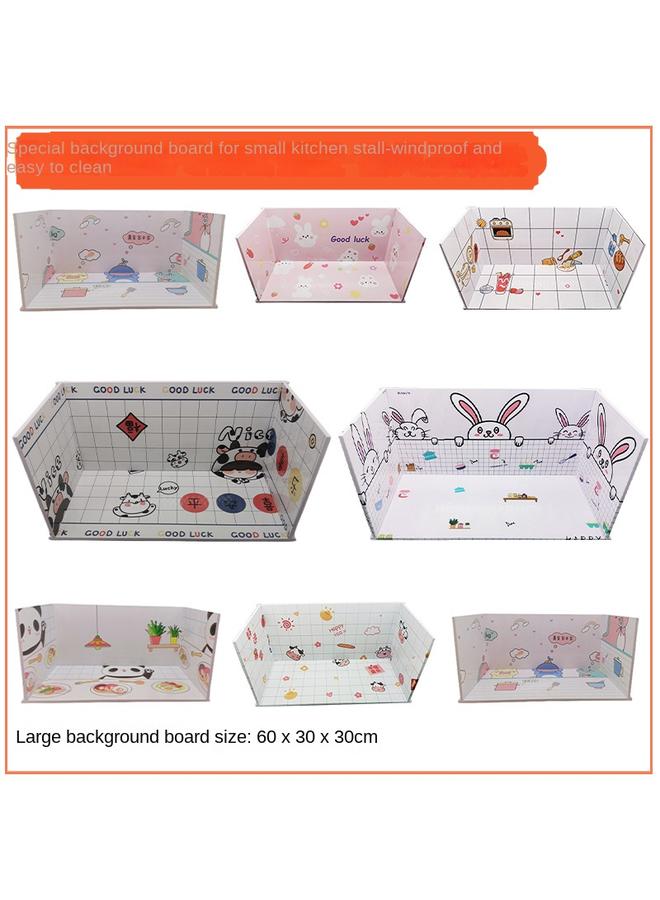 Bluejw Mini Small Kitchen Stall Small Kitchen Night Market Stall Project Square Stall Real Cooking Kitchen Market Hot Sale - Image 1