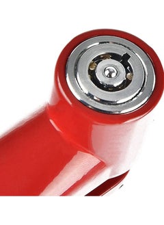 Loquat Safety Disc Lock, Motorcycle Bike Anti-Theft Wheel Disc Brake Lock, Padlock Waterproof Loud for Motorcycle Bike Scooters Mountain Road MTB Cycling Rotor Disc Brake Wheel Lock with Two Keys (Red)  - Image 5
