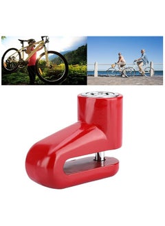 Loquat Safety Disc Lock, Motorcycle Bike Anti-Theft Wheel Disc Brake Lock, Padlock Waterproof Loud for Motorcycle Bike Scooters Mountain Road MTB Cycling Rotor Disc Brake Wheel Lock with Two Keys (Red)  - Image 2