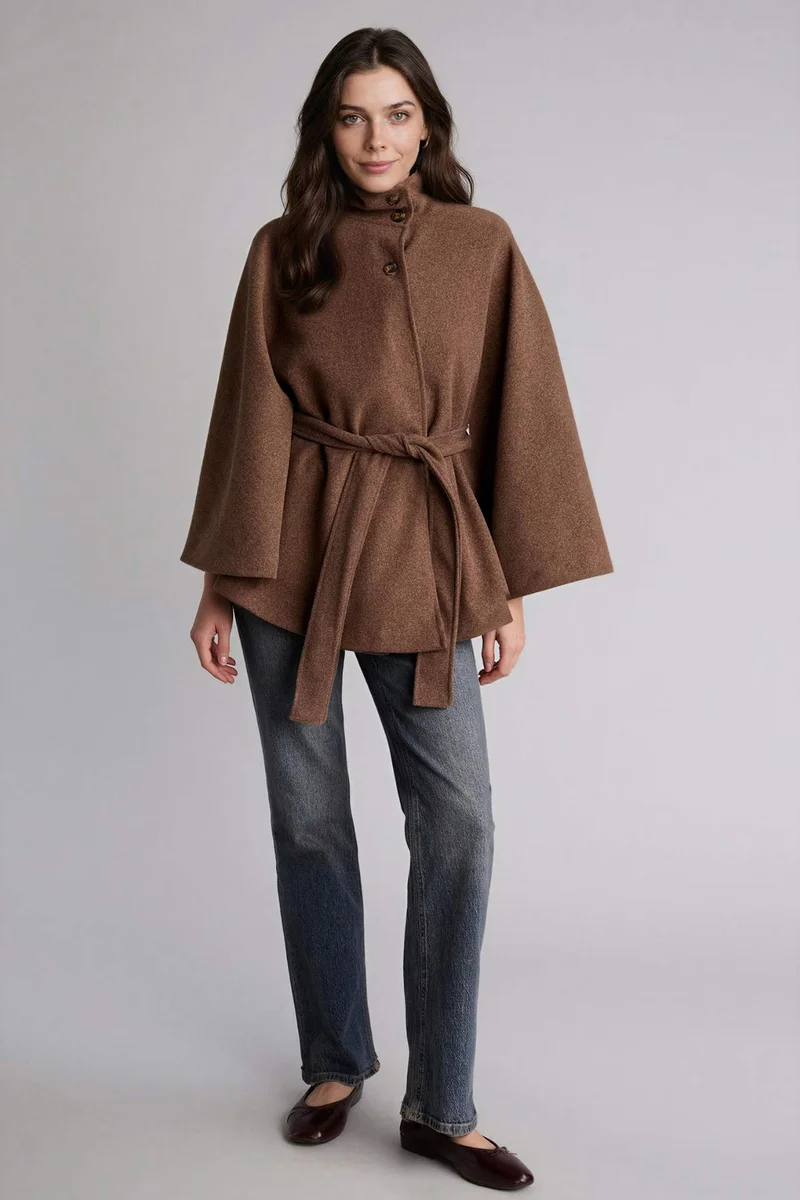 ديفاكتو High Neck Cardigan