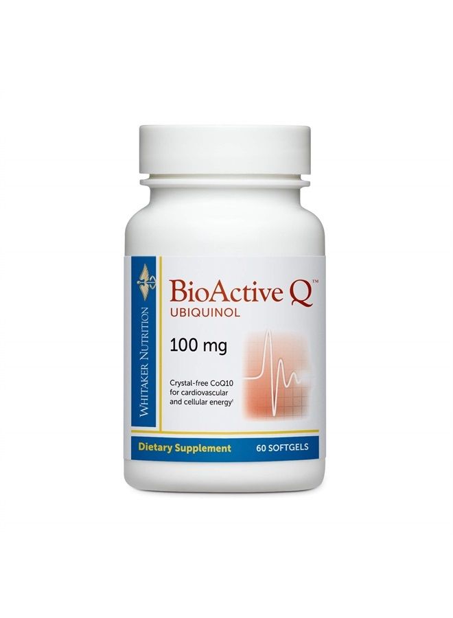 Dr. Whitaker Bioactive Q Ubiquinol 100 mg Delivers Clinically Validated, Highly Bioavailable CoQ10 (60 Day Supply) - Image 1