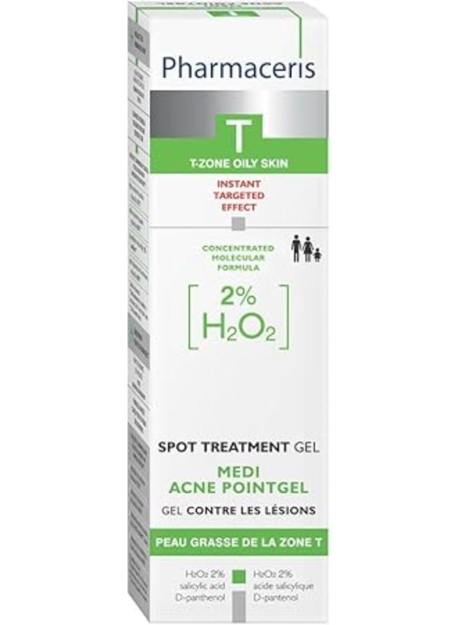 فارماسيريس جل فارماسيريس لعلاج حب الشباب بالنقاط (T Spot Treatment Medi Acne-Pointgel)، 10 مل - 2% بيروكسيد الهيدروجين، حمض الساليسيليك، دي-بانثينول، نياسيناميد لعلاج سريع لحب الشباب على البشرة الحساسة والدهنية والمختلطة والمعرضة للبقع.