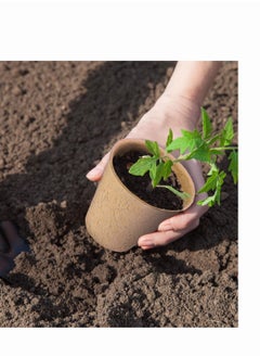 MIXDE 50PCS Peat Pots Seed Starter Eco-Friendly Enhance Aeration with Plant Tags for Home Plant Starters Biodegradable Seedling Peat Pots for Plants Seed Starter, Indoor Planting Cups for Seedlings  - Image 5