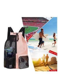 Skycare Skycare Swim Bag Mesh Drawstring Backpack with Wet Pocket Beach Backpack for Swimming, Gym, and Workout Gear  - Image 4