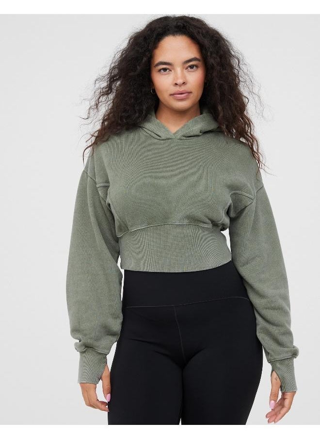 Aerie - Offline By Throw-Back Cropped Sweatshirt - Image 1