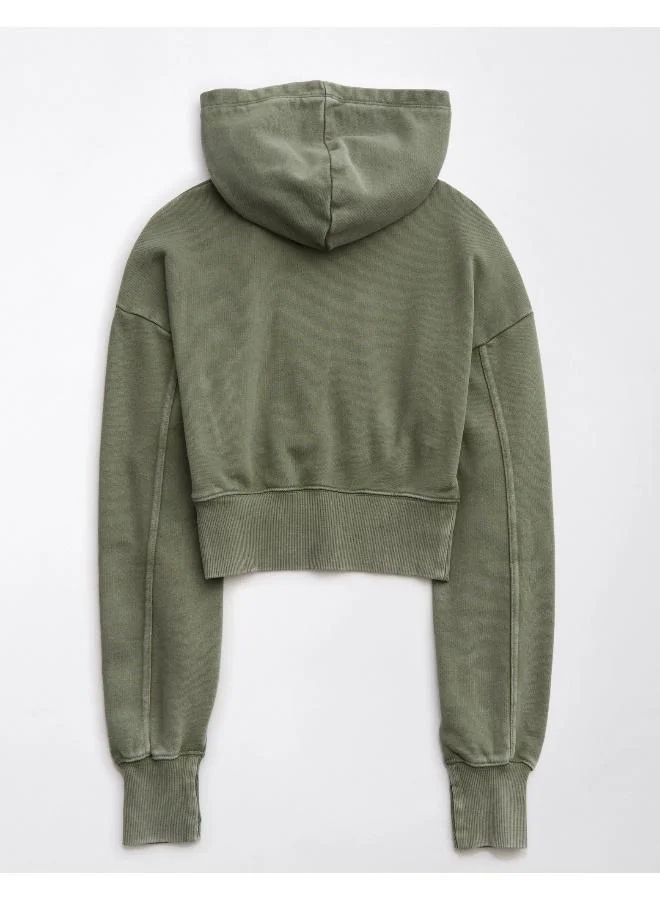 Aerie Offline By Throw-Back Cropped Sweatshirt