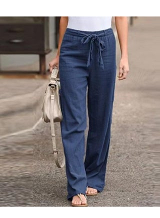 Elastic Waist Solid Color Cotton Linen Wide Leg Pants - pzsku/Z7731E3210ED9D1DA9BF8Z/45/1746803100/cfad84f8-f306-4a2b-89b7-3776c68b098a