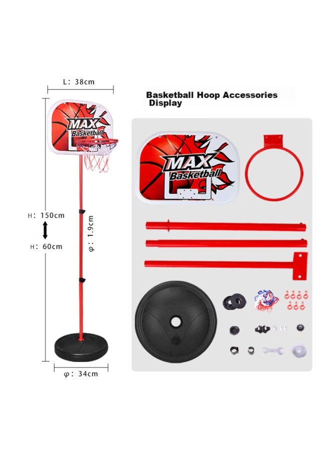 Livex Children's Basketball Hoop Frame, Indoor Outdoor Adjustable Height Basketball Hoop Toy For Boys Girls Toddlers - Image 4