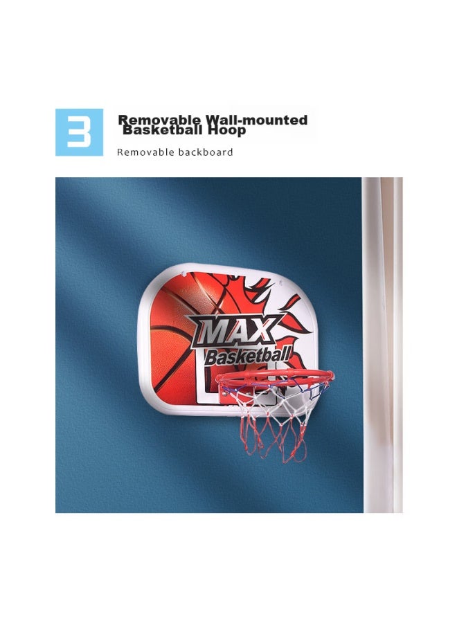 Livex Children's Basketball Hoop Frame, Indoor Outdoor Adjustable Height Basketball Hoop Toy For Boys Girls Toddlers - Image 3