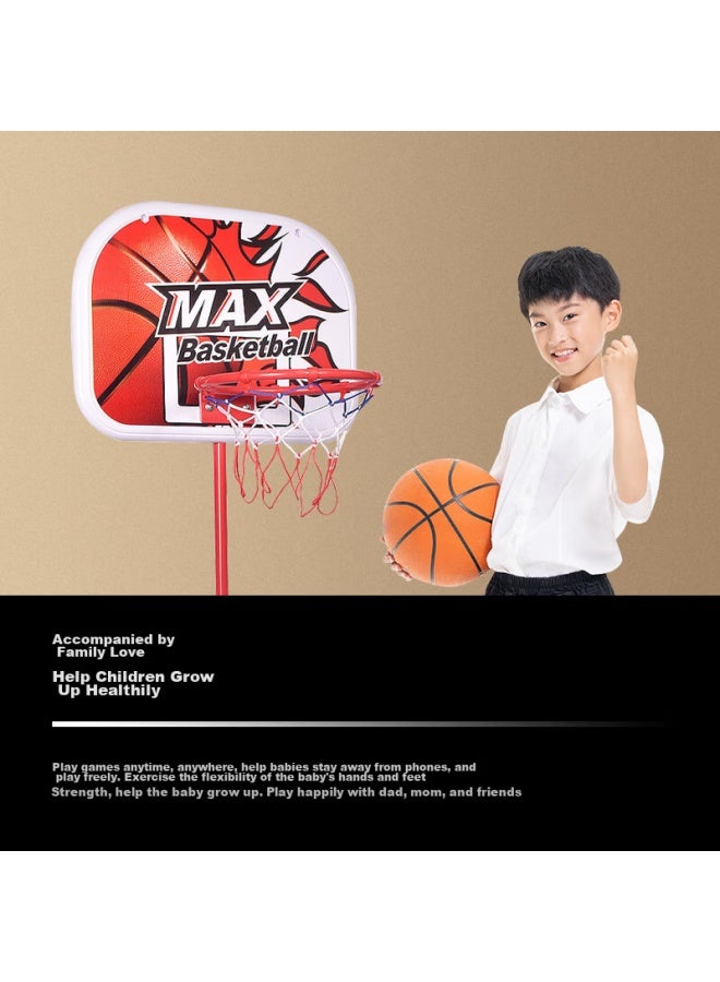 Livex Children's Basketball Hoop Frame, Indoor Outdoor Adjustable Height Basketball Hoop Toy For Boys Girls Toddlers - Image 1