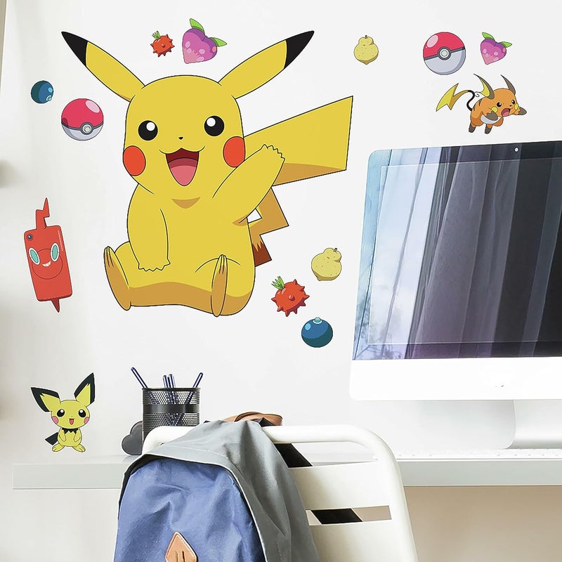 RoomMates RMK4821GM Pikachu Giant Peel and Stick Wall Decals - Image 2