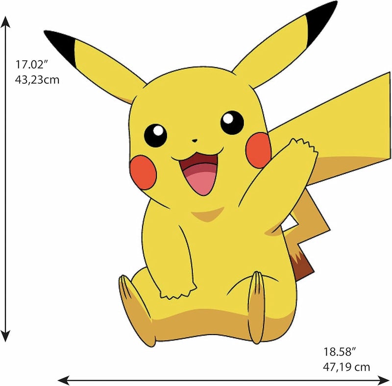 RoomMates RMK4821GM Pikachu Giant Peel and Stick Wall Decals - Image 4
