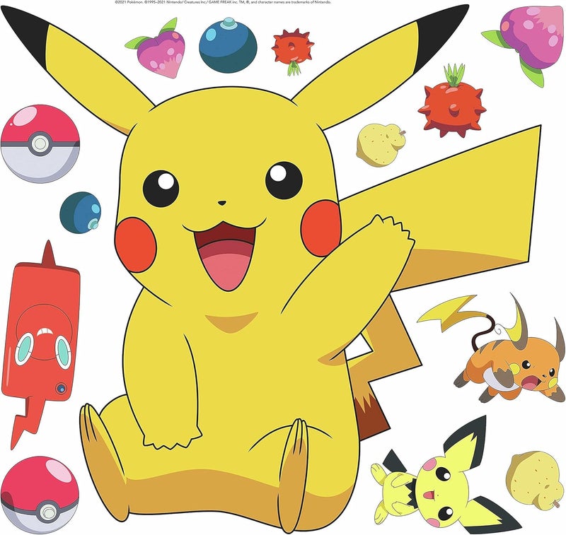 RoomMates RMK4821GM Pikachu Giant Peel and Stick Wall Decals - Image 3