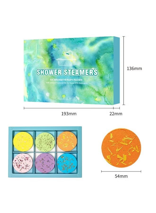 Ocean - Shower Steamers for Stress Relief Gift Set 6 Pack, Aromatherapy Self Care Shower Bombs with Essential Oils, Cozy Relaxing Spa - Image 1