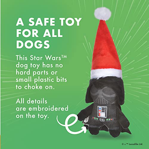 STAR WARS Dog Toy Darth Vader Toy for Holidays | Santa Darth Vader Dog Squeaky Toy Dog Chew Toy | Holiday Dog Toy Plush Toys | 6 Inch Small Dog Toy, (FF19328) - Image 3